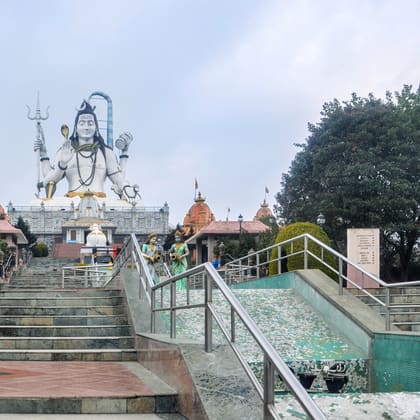 The Char Dham temple complex at Namchi in South Sikkim