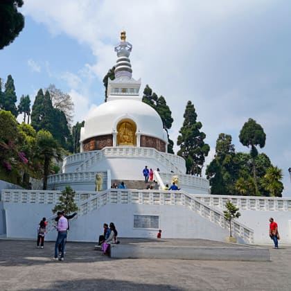 The Japanese Peace Pagoda in Darjeeling